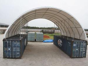 Abri monté sur containers