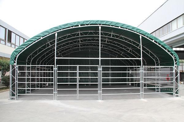 Grande tente coupe-vent résistante aux UV