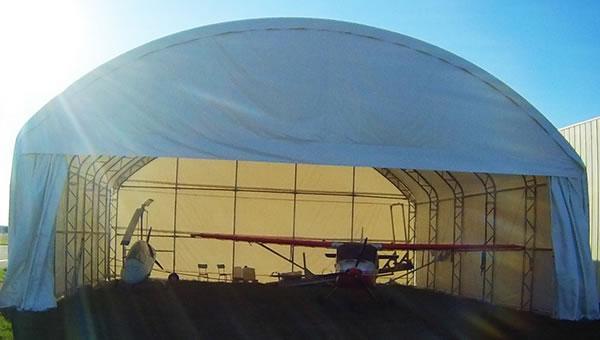 Tente hangar en dôme